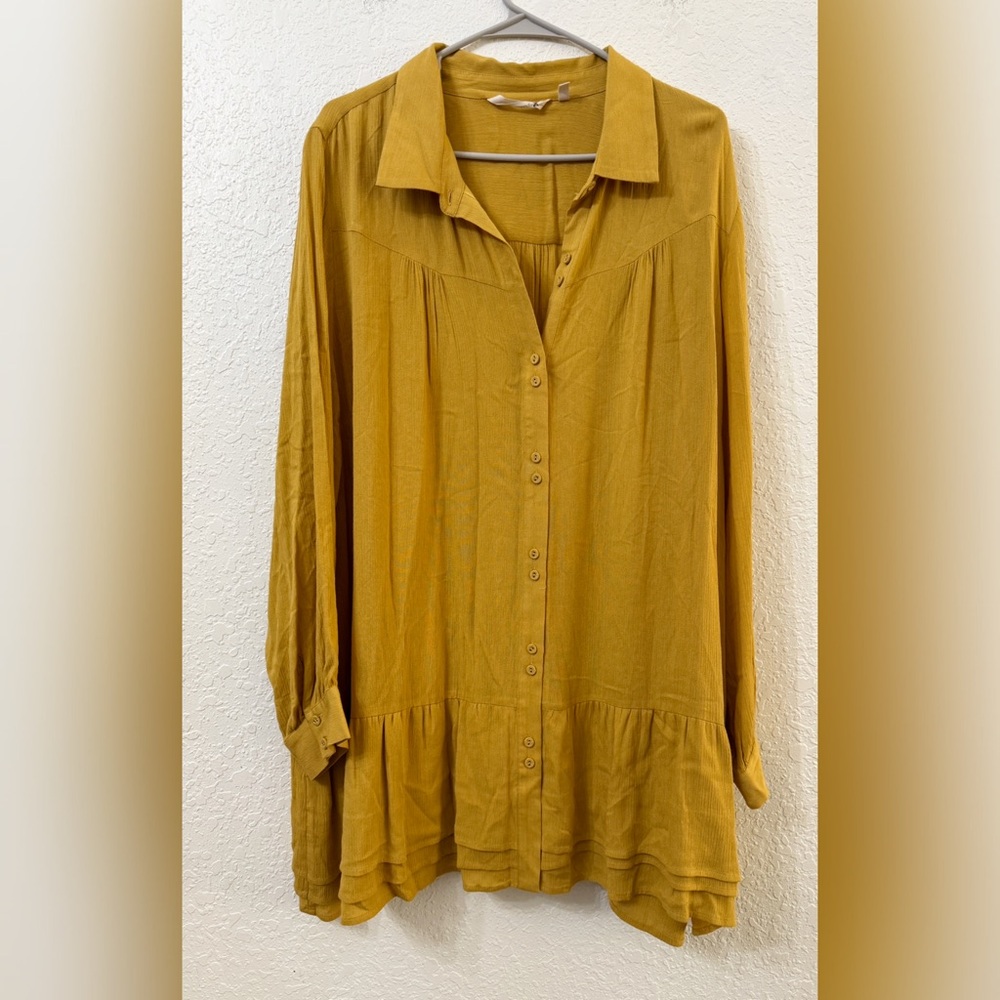Soft Surroundings Button Front Layered Tunic - 2X - Picture 2 of 11